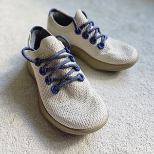 Allbirds Tree Dashers woman's size 7 Beige slipon lace